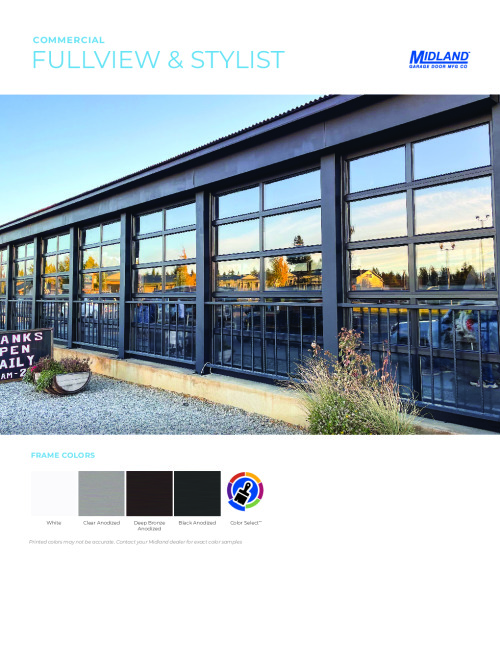 Commercial Fullview & Stylist Sell Sheet 2026 preview