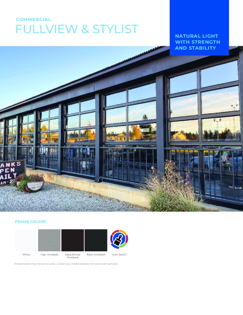 Commercial Fullview & Stylist Sell Sheet 2026 preview