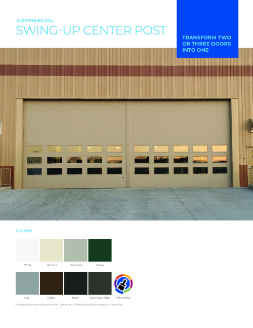 Swing-Up Center Post Sell Sheet 2026 preview